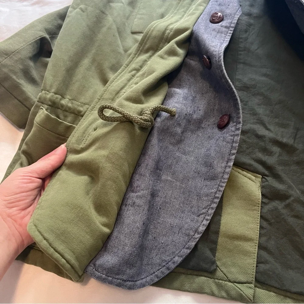 Golden Goose Deluxe Brand Men’s Olive Utility Chore Jacket Made in Italy Medium